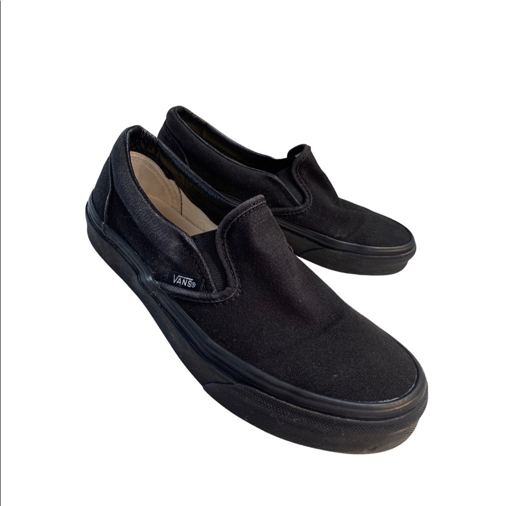 VANS black slip-ons